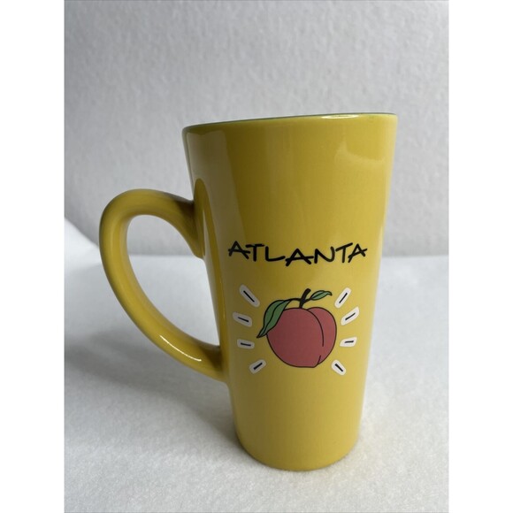City Merchandise Atlanta Peahes and more Coffee /Tea Cup Mug Yellow/Blue - Picture 5 of 12